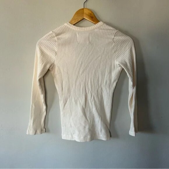 Citizens of Humanity Aideen Henley Top in Cream Size Small NWOT - Picture 8 of 8
